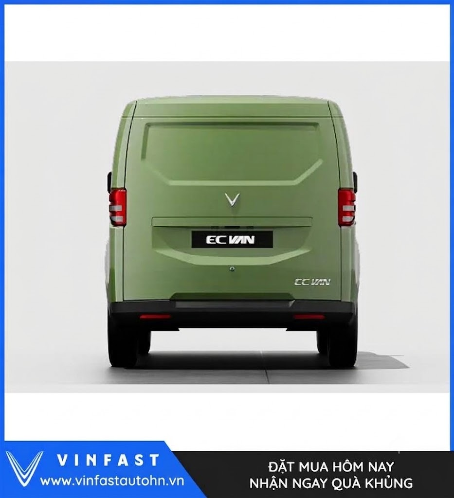 VinFast EC Van màu xanh rêu - Ảnh 5