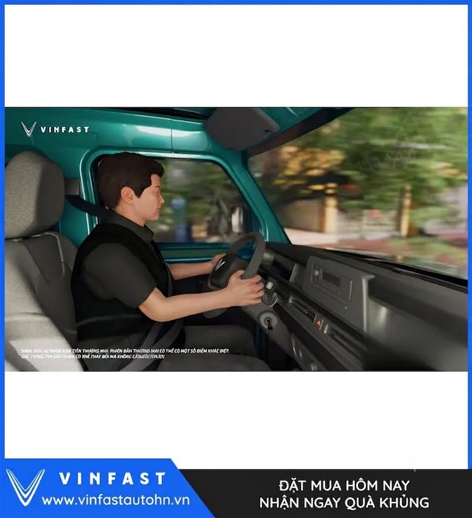 VinFast EC Van màu xanh rêu - Ảnh 6