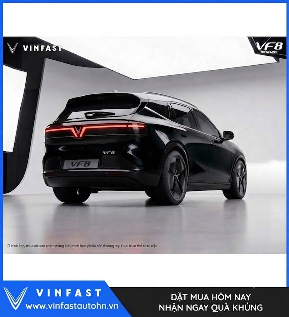 VinFast VF8 2026 Màu Đen Nóc Xám - Ảnh 5