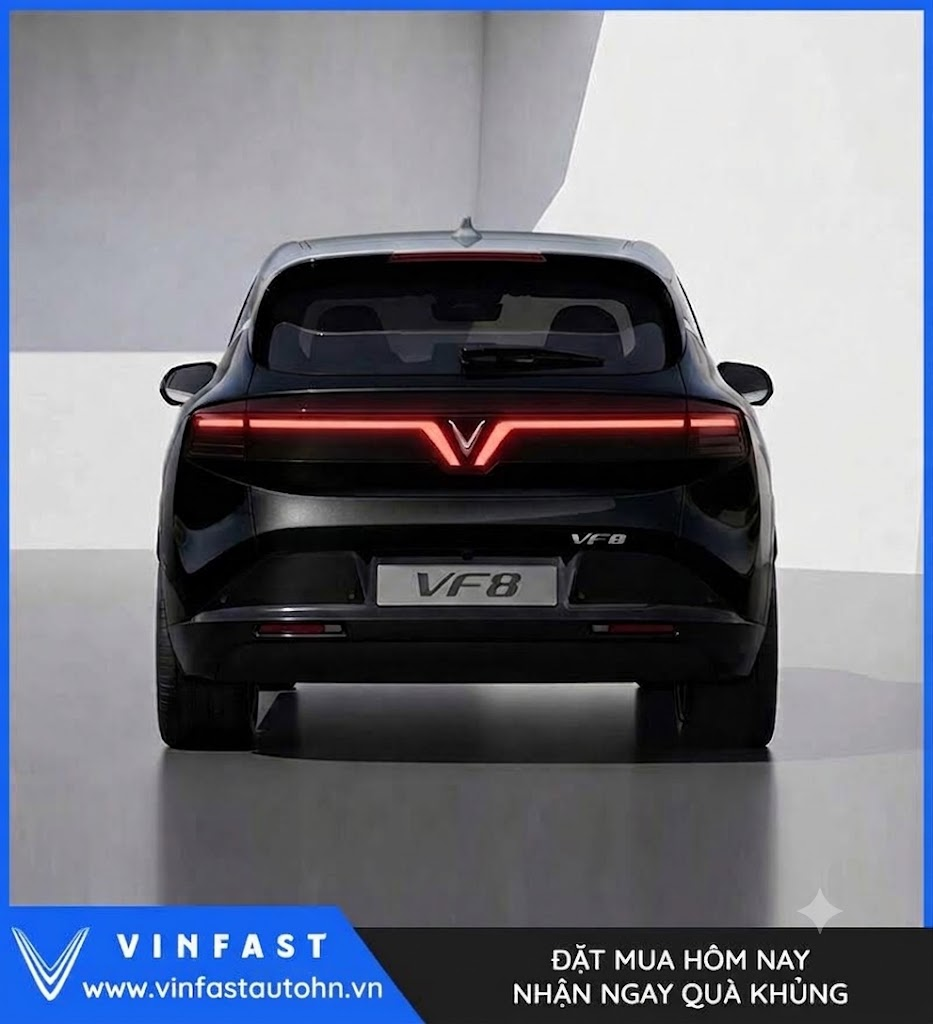 VinFast VF8 2026 Màu Đen Nóc Xám - Ảnh 6