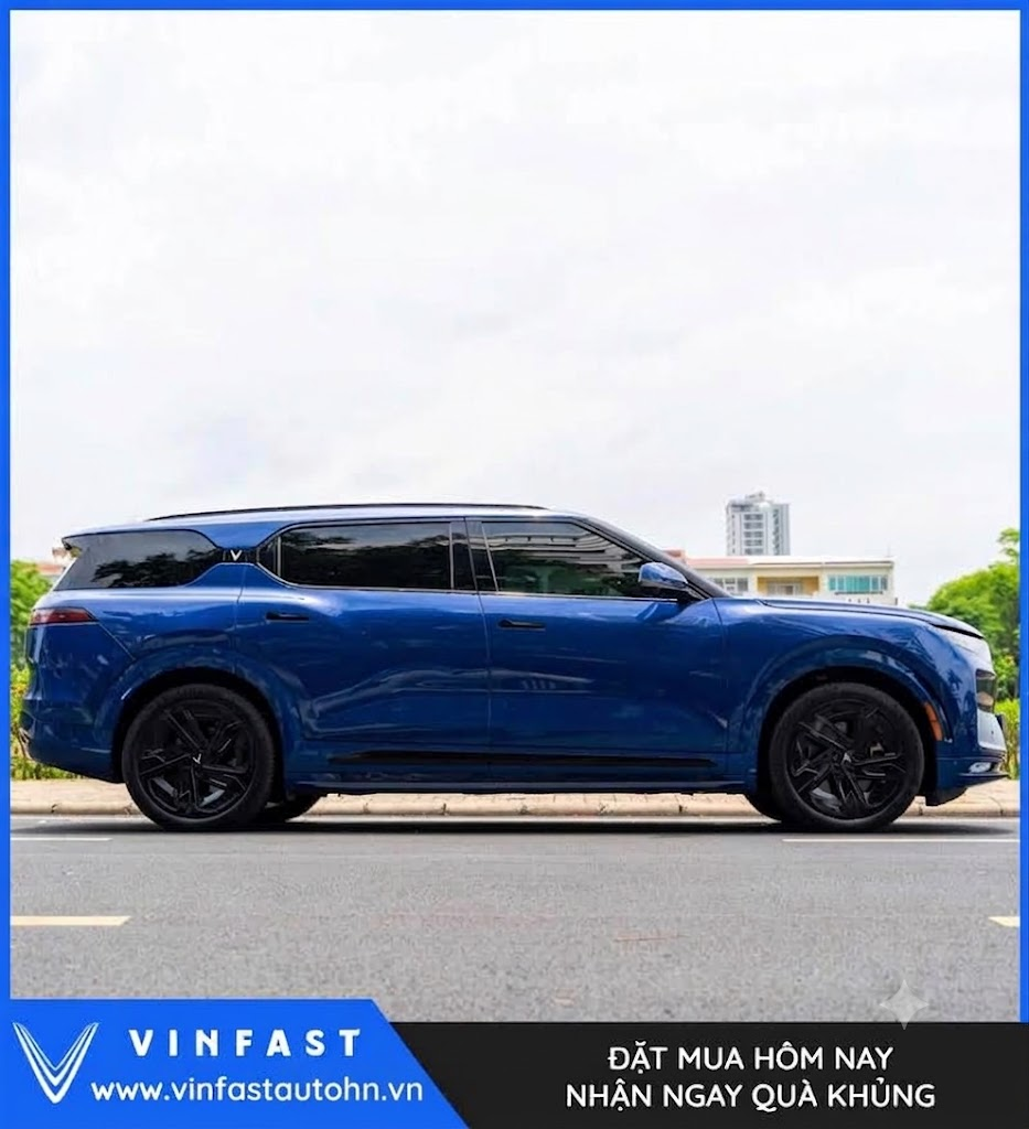 VinFast VF9 Plus 2023 màu xanh - Ảnh 5